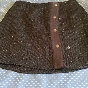 Skirt black and silver